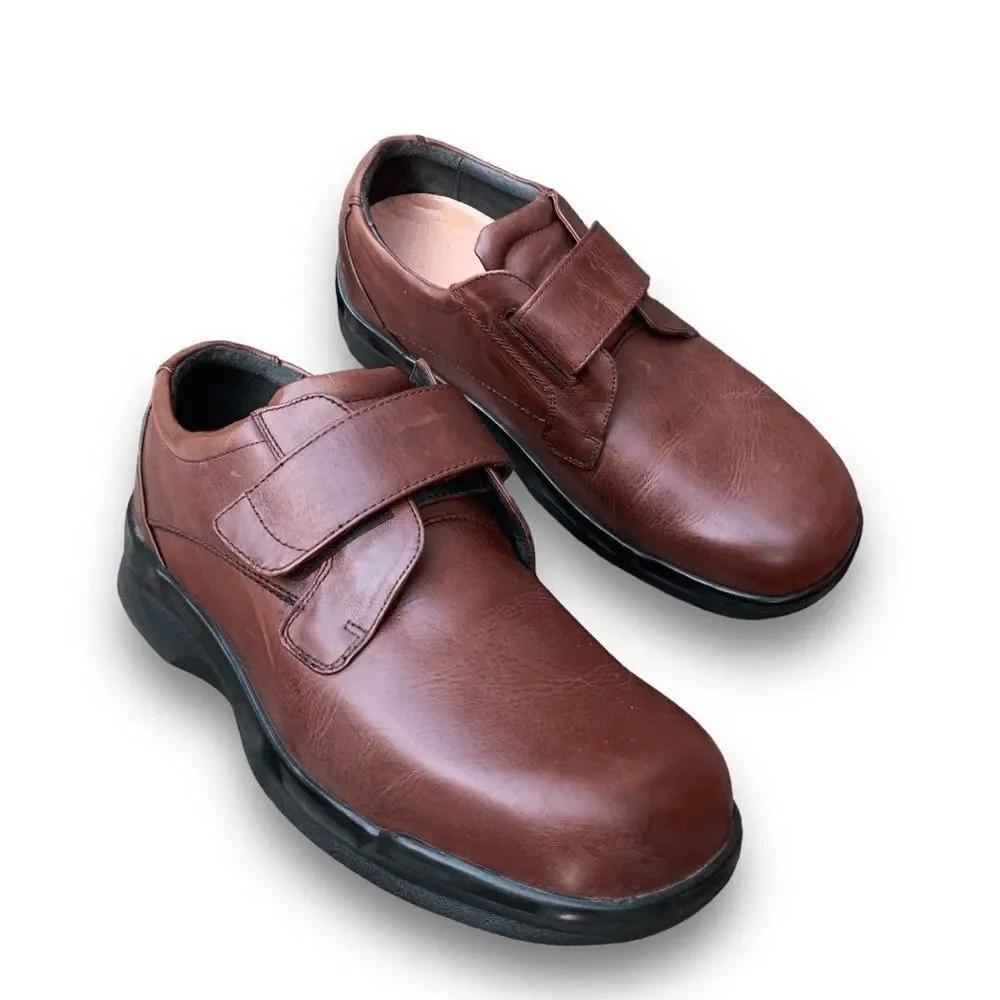 Apex Ambulator Biomechanical Single Strap Brown Leather Men’s size 12 X-Wide